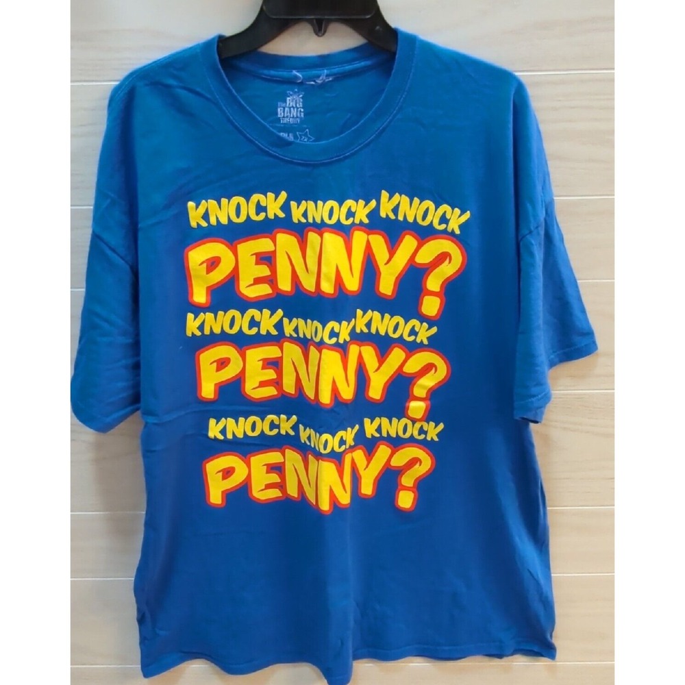 The Big Bang Theory T-Shirt 2XL Men Knock Knock Knock Penny‎ Penny Penny